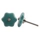 Sea Green Star Shape Crackle Ceramic Dresser Knob